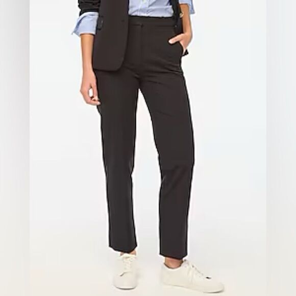 NWT J. Crew Factory Kallie straight-leg pant in black - Picture 3 of 11